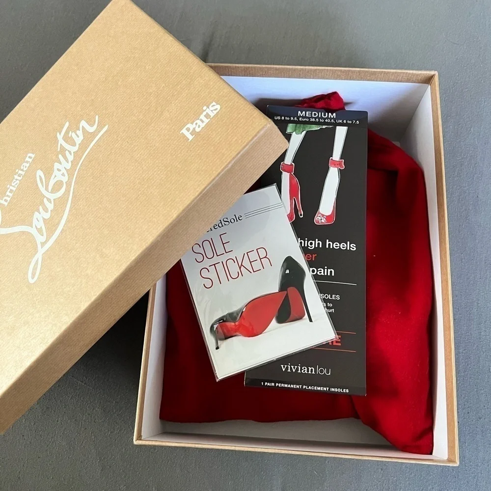 Christian Louboutin Fifi Bark Suede Pumps - Picture 11 of 11